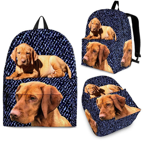 Vizsla Dog Print BackPack Express Shipping