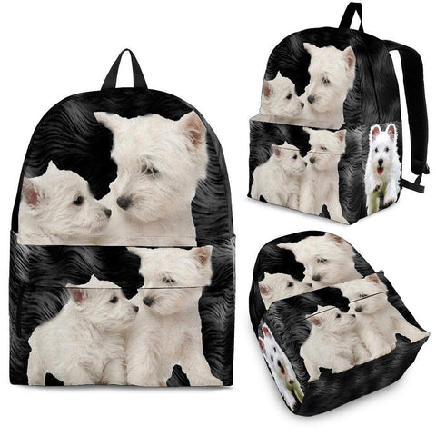 West Highland White Terrier Print BackPack Express Shipping