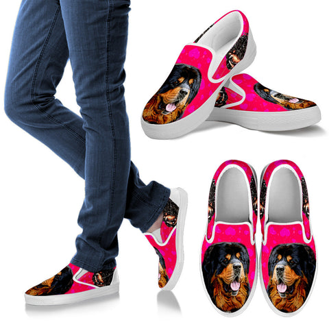 Valentine's Day SpecialTibetan Mastiff Dog Print Slip Ons For Women