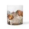 Vizsla Dog Mount Rushmore Print 360 White Mug