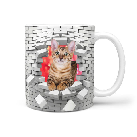 Toyger Cat Print 360 Mug