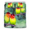 Beautiful Love Birds Print Bedding Set