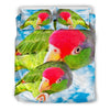 Amazon Red Headed Parrot Print Bedding Set