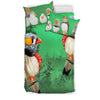 Zebra Finch Bird Print Bedding Set