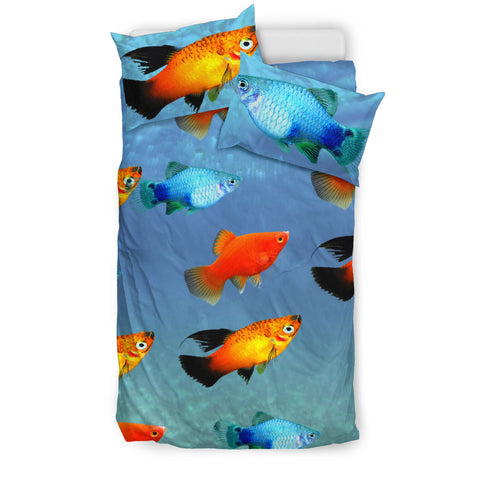 Beautiful Platy Fish Print Bedding Set