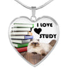 Himalayan Cat Heart Pendant Luxury Necklace
