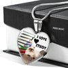 Himalayan Cat Heart Pendant Luxury Necklace