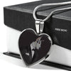 Amazing Great Dane Dog Print Heart Pendant Luxury Necklace