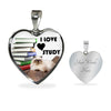 Himalayan Cat Heart Pendant Luxury Necklace