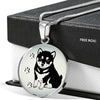 Shiba Inu Dog Print Luxury Necklace