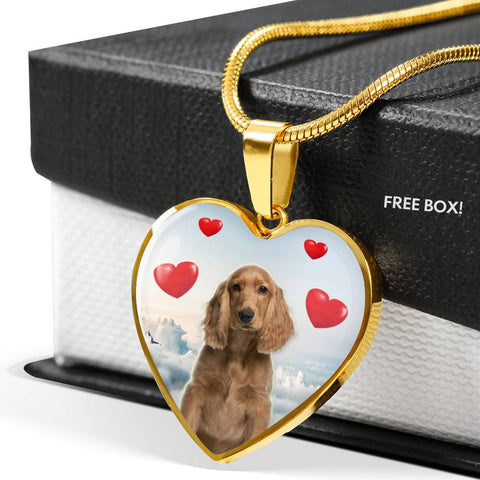 English Cocker Spaniel Print Luxury Necklace