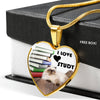 Himalayan Cat Heart Pendant Luxury Necklace