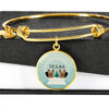 Yorkshire Terrier (Yorkie) Texas Print Bangle