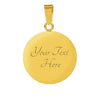 Cute Middle White Pig Print Circle Pendant Luxury Bangle