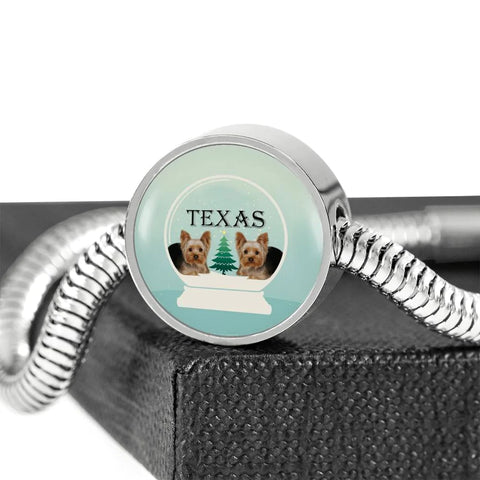 Yorkshire Terrier (Yorkie) Texas Print Bracelet