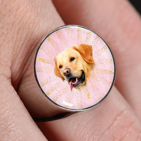 Labrador Retriever Print Signet Ring