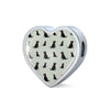 Labrador Retriever Pattern Print Heart Charm Bracelet