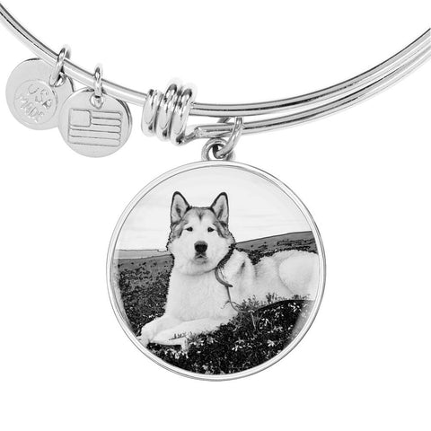 Alaskan Malamute Print Luxury Bangle