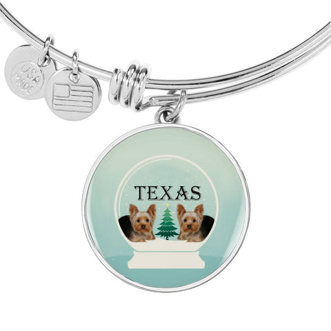 Yorkshire Terrier (Yorkie) Texas Print Bangle