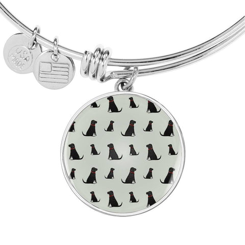 Labrador Retriever Pattern Print Luxury Bangle