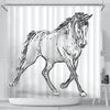 Amazing Tennessee Walking Horse Print Shower Curtain