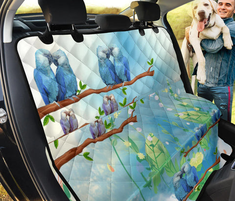 Spix's Macaw Parrot Print Pet Seat Covers