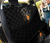 Rottweiler On Black Print Pet Seat Covers