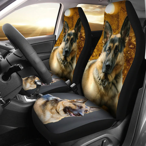 German Shepherd Print Car Seat Covers