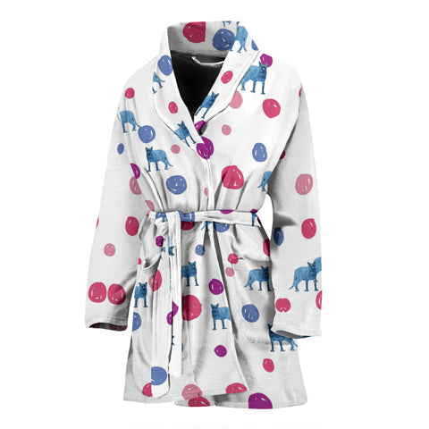 OciCat Print Women's Bath Robe