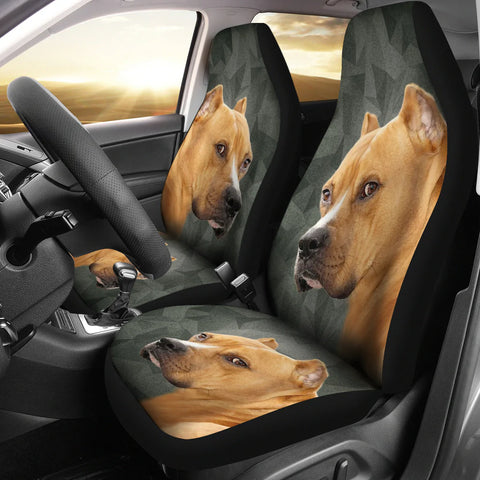 Staffordshire Bull Terrier Print Car Seat Covers