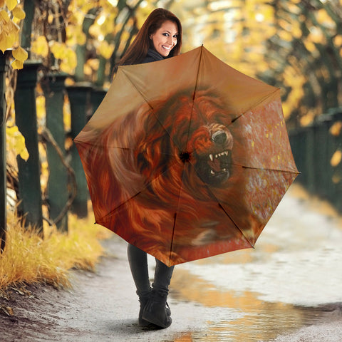 Tibetan Mastiff Print Umbrellas