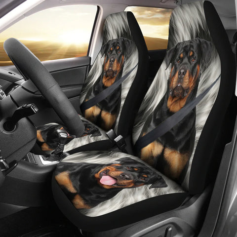 Rottweiler Print Car Seat Covers