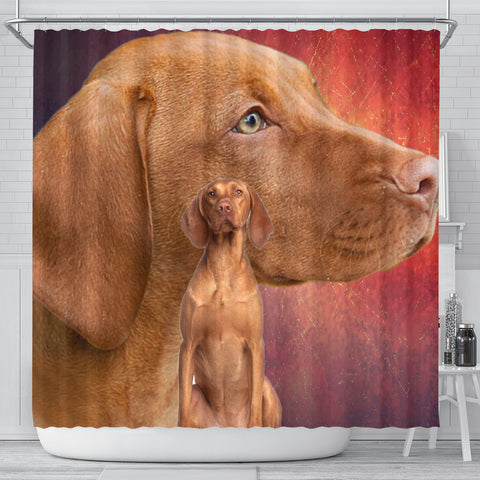 Vizsla Dog Print Shower Curtains