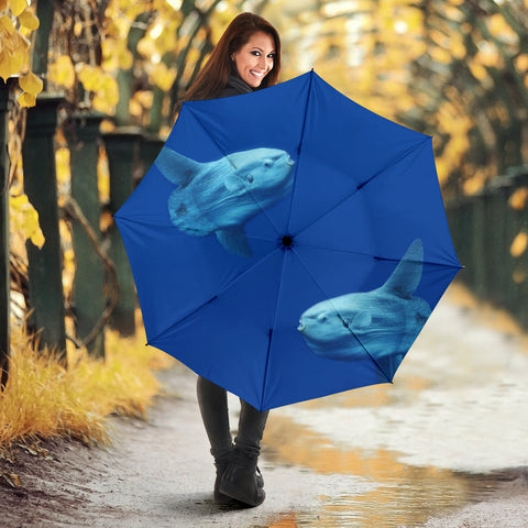 Ocean Sunfish Print Umbrellas