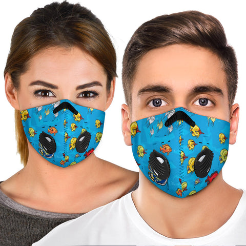 Cute Fish Print Premium Face Mask