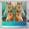 Amazing Quarter Horse Print Shower Curtains