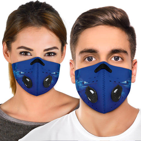 Cute SwordFish Print Premium Face Mask