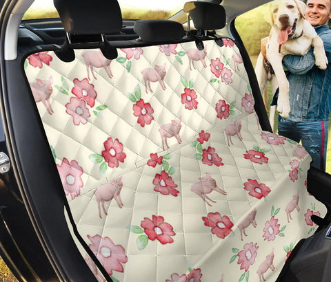 Large White Pig Patterns Print Pet Seat Covers