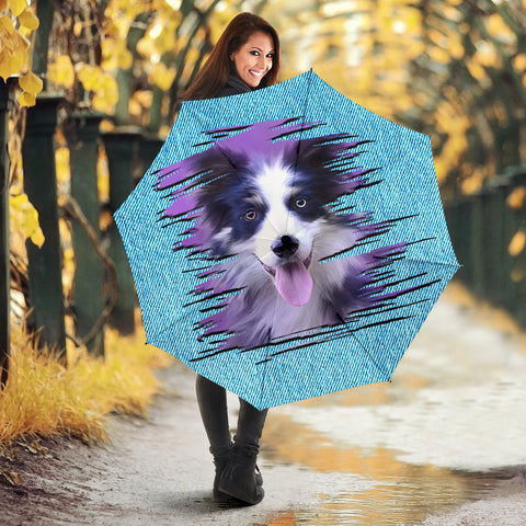 Border Collie Dog Art Print Umbrellas