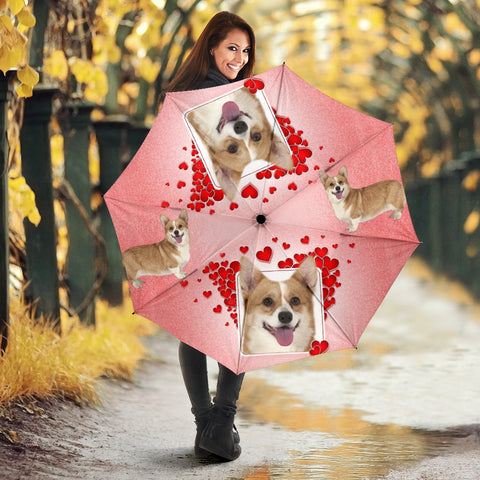 Pembroke Welsh Corgi Print Umbrellas