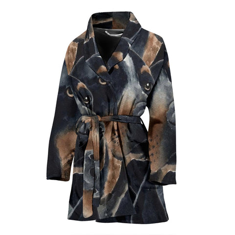 Amazing Bluetick Coonhound Dog Women's Bath Robe