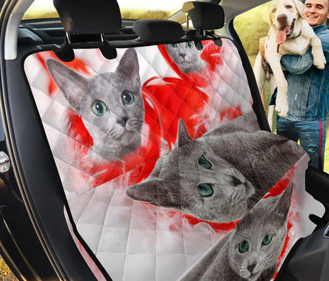 Russian Blue Cat Print Pet Seat Covers