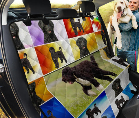 Portuguese Water Dog Print Pet Seat Covers