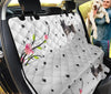 Norwegian Elkhound Floral Print Pet Seat Covers