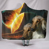 Afghan Hound Dog Print Hooded Blanket