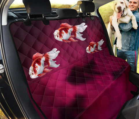 Oranda Fish On Pink Print Pet Seat Covers