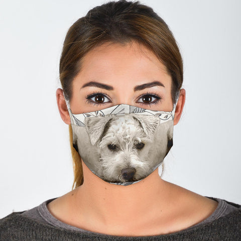 Miniature Schnauzer Print Face Mask