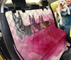 Lovely Belgian Malinois On Pink Print Pet Seat Covers