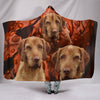 Wirehaired Vizsla Print Hooded Blanket