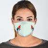 Lovely Scarlet Macaw Parrot Print Face Mask